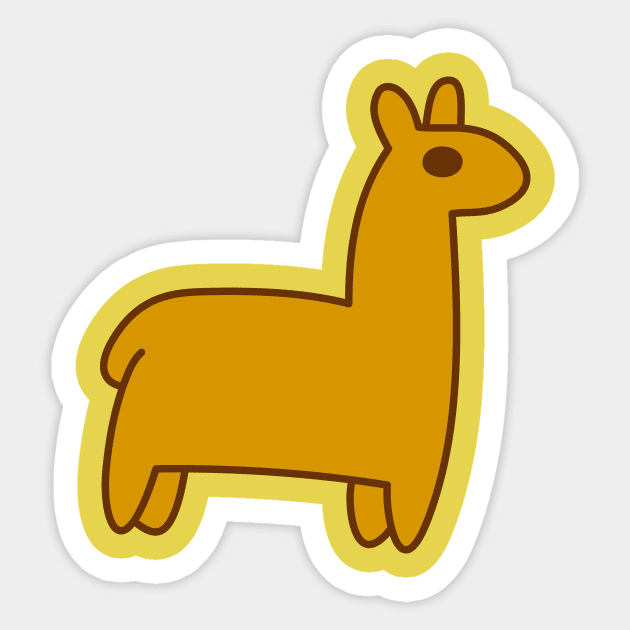 Llama - Mabel's Sweater Collection Sticker by Ed's Craftworks